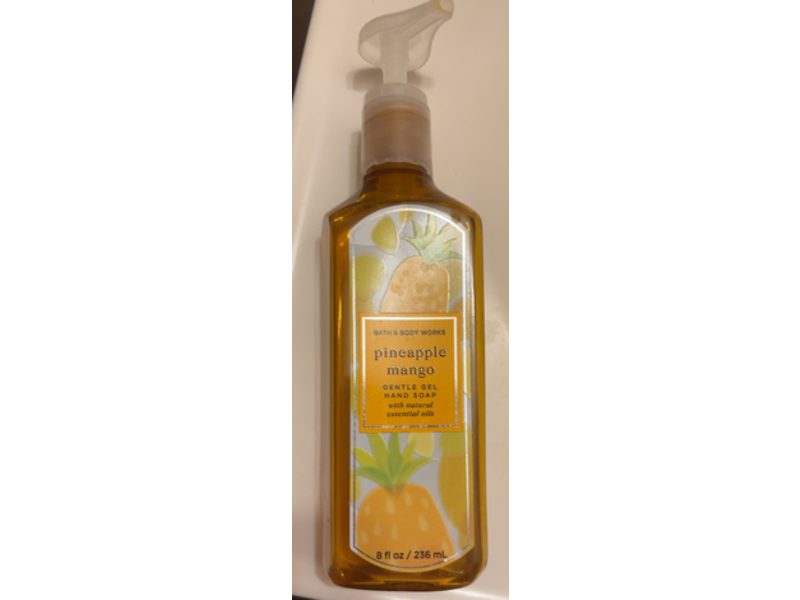 Bath & Body Works Gentle Gel Hand Soap, Pineapple Mango, 8 fl oz/236 mL, Pack Of 2
