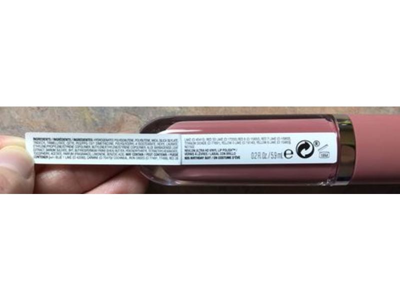 Revlon Ultra HD Vinyl Lip Polish, 925 Birthday Suit, 0.2 fl oz/5.9 mL