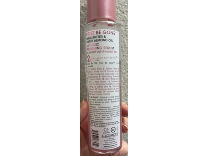 Giovanni 2 chic Antifrizz Polishing Serum, 4 fl oz/118 mL