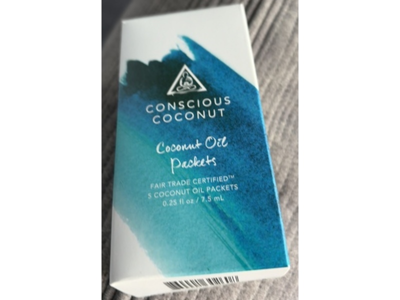 Conscious Coconut Oil Packets, 0.25 fl oz/7.5 mL, Pack Of 5