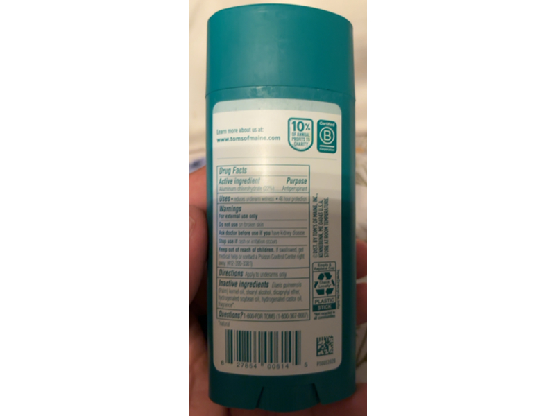 Tom’s Of Maine Extra Effective Antiperspirant, North Woods, 3.25 oz/92 g