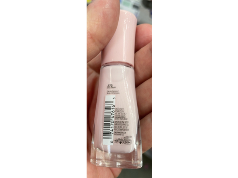 Sally Hansen Insta-Dri Nail Color, 239 In A Blush, 0.31 fl oz/9.17 mL