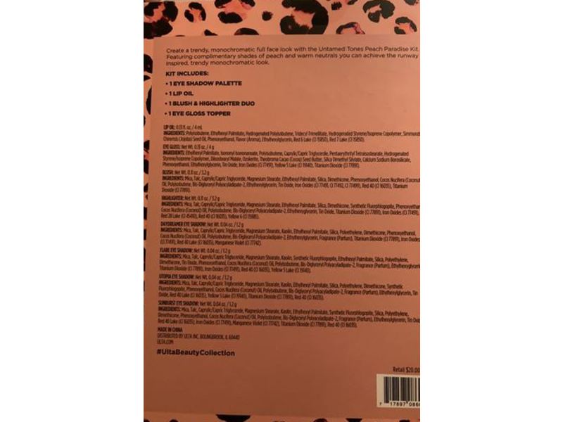Ulta Beauty Peach Paradise, 4 Piece Kit