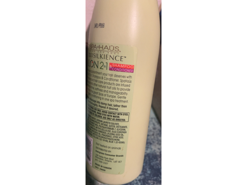 Spa Haus Salon 2 In 1 Shampoo & Conditioner, 20 fl oz/591 mL