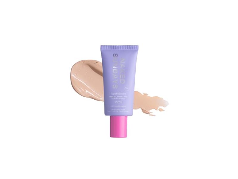 Naked Sundays BeautyBarrier Mineral Perfecting Priming Lotion, Centella Asiatica, SPF 50, 1.69 fl oz/50 mL