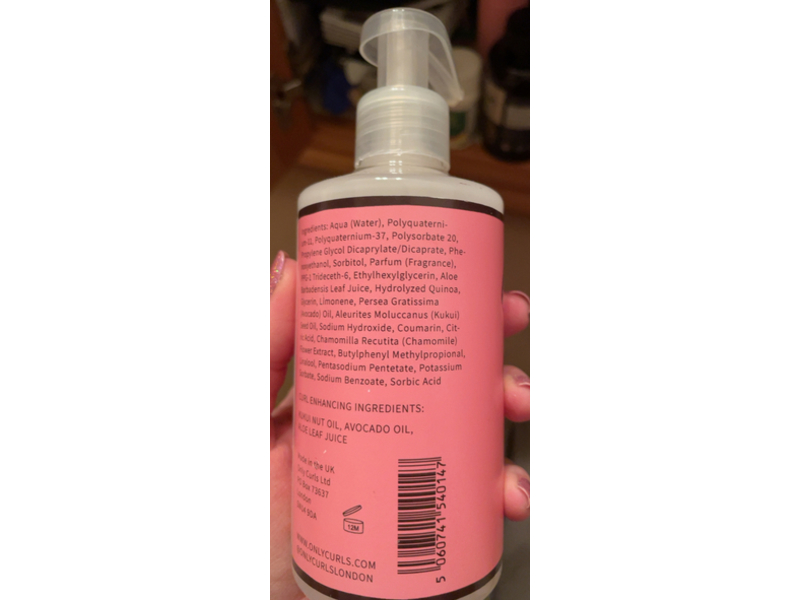 Only Curls Enhancing Curl Gel, Avocado & Kukui Oil, 8.45 fl oz/250 mL