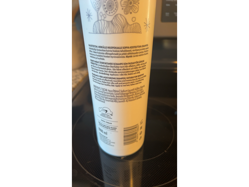 No Nothing Sensitive Moisture Shampoo, 1000 mL/33.8 fl oz