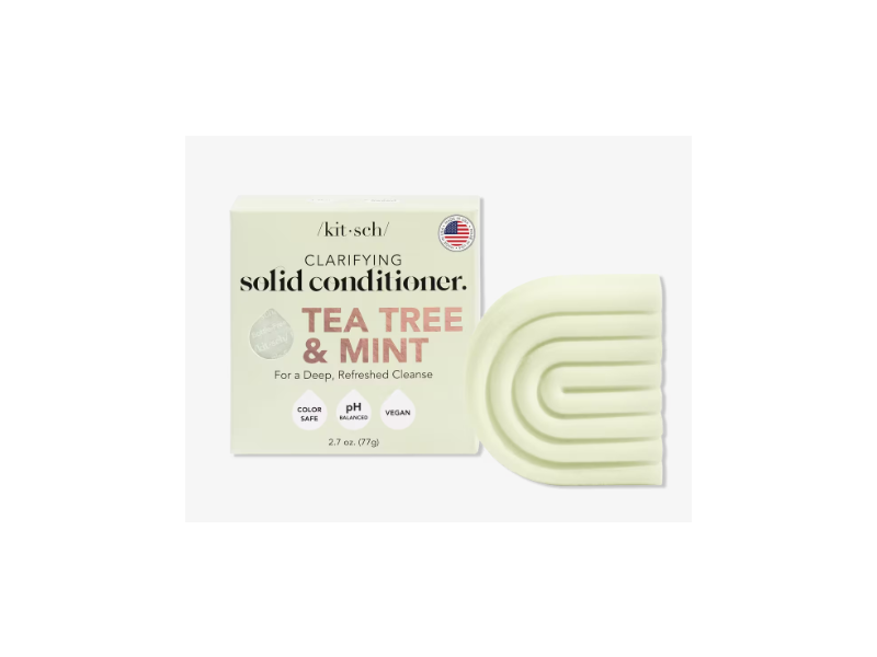 Kitsch Clarifying Conditioner Bar, Tea Tree & Mint, 2.7 oz/77 g