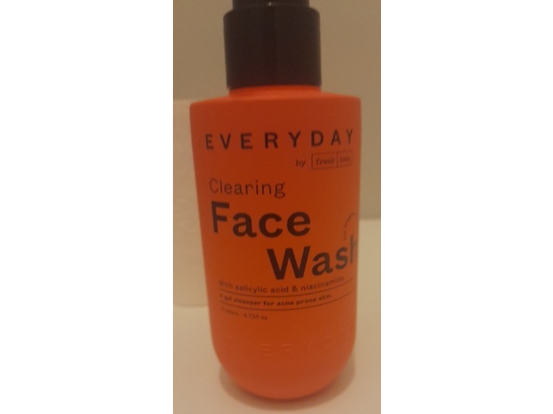 Everyday By Frank Body Clearing Face Wash, Salicylic Acid & Niacinamide, 4.73 fl oz/140 mL
