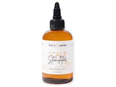 Bask & Lather Scalp Stimulator Hair Growth Oil, 4 fl oz/118 mL