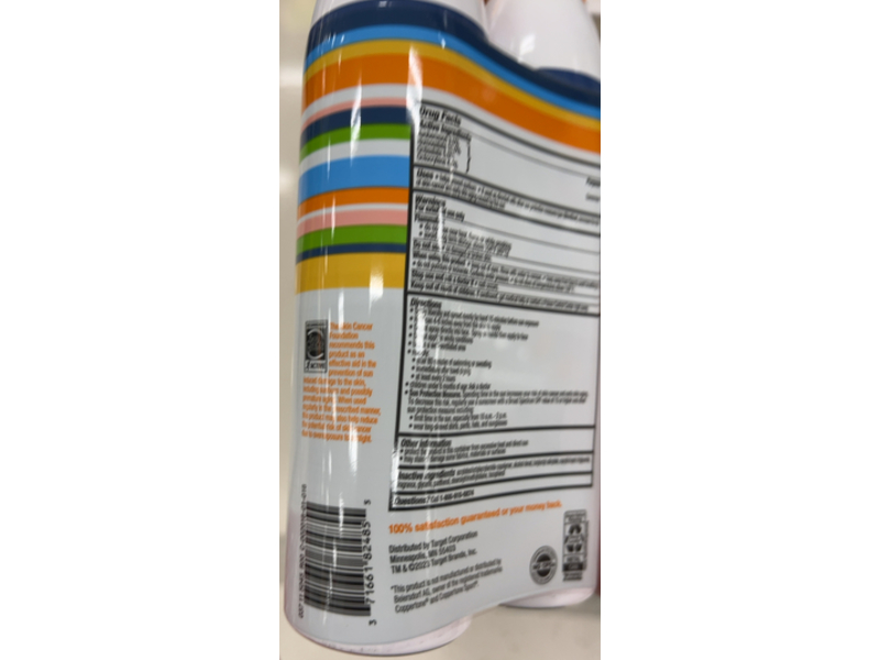 Up & Up Sport Sunscreen Spray, SPF 50, 14.6 oz/414 g, Pack Of 2