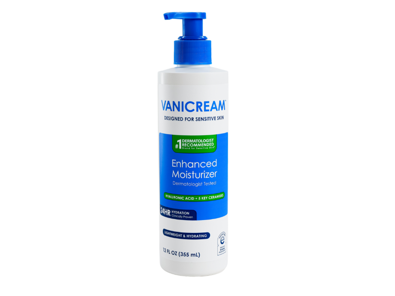 VaniCream Enhanced Moisturizer, Hyaluronic Acid + 5 Key Ceramides, 12 fl oz/355 mL