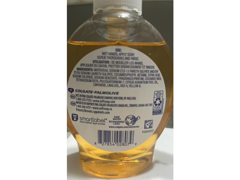 Softsoap Liquid Hand Soap, Mango Scent, 7.5 fl oz/221 mL