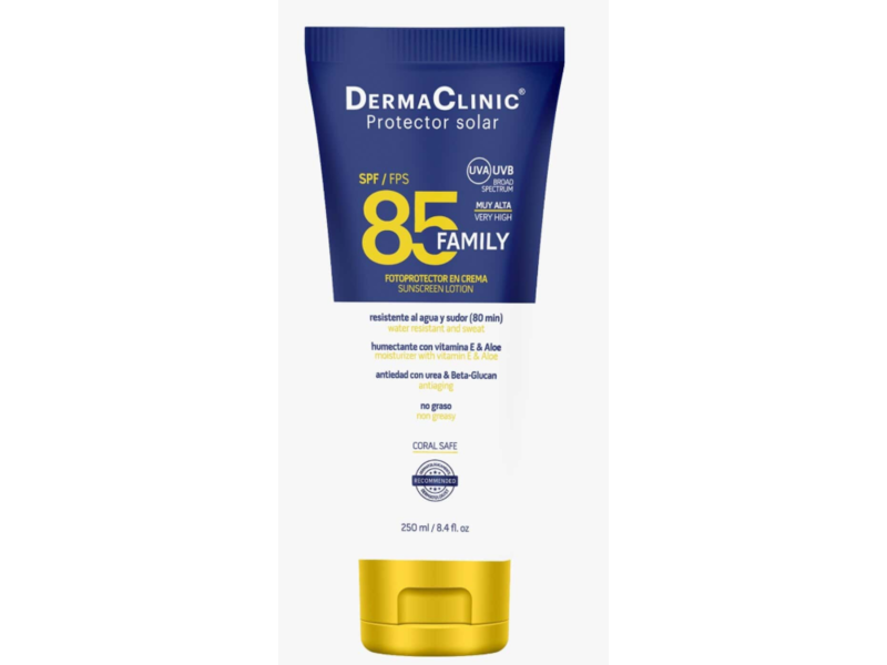 Derma Clinic Family Sunscreen Lotion, SPF 85, 8.4 fl oz/250 mL