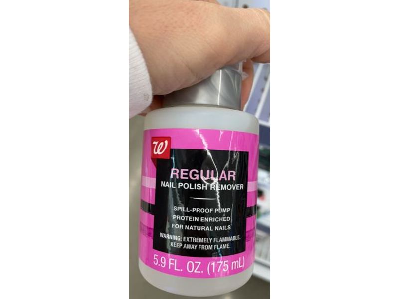 Walgreens Regular Nail Polish Remover, 5.9 fl oz/175 mL