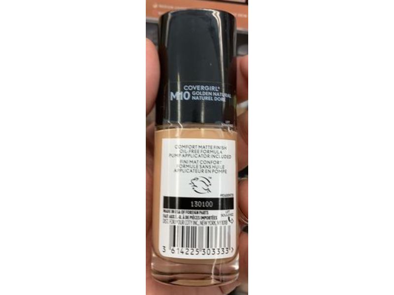 CoverGirl Trublend Matte Made Liquid Foundation, M10 Golden Natural, 1 fl oz/30 mL