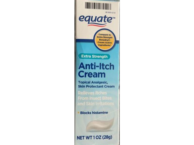 Equate Anti Itch Cream, Extra Strength, 1 oz/28 g