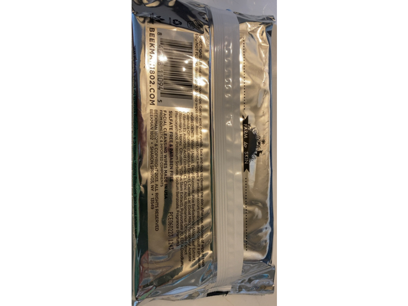 Beekman 1802 Facial Cleansing Wipes, Honey & Orange Blossom, 30 Count