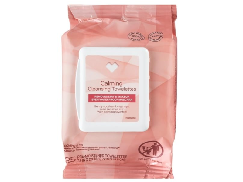 CVS Beauty Calming Cleansing Towelettes, 25 Count, Pack Of 4