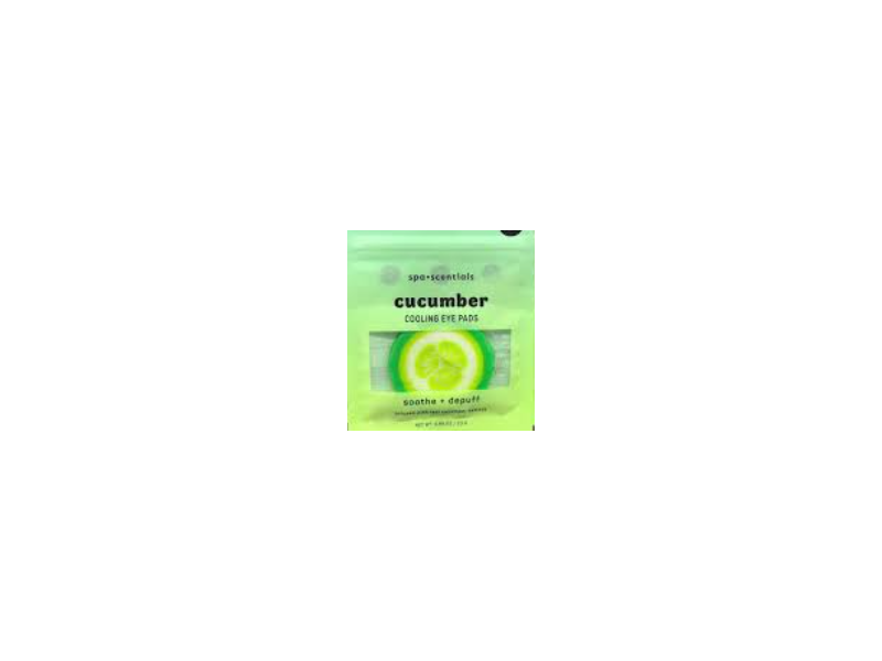 Spa Scentials Cooling Eye Pads, Cucumber, 0.80 oz/23 g, 6 Pairs