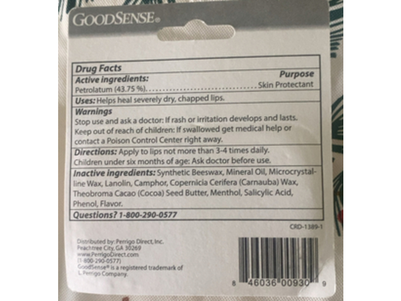 GoodSense Medicated Lip Treatment, 0.25 oz/7g