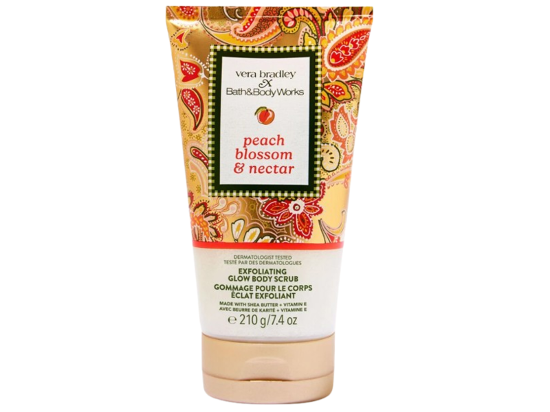 Bath & Body Works Exfoliating Glow Body Scrub, Peach Blossom & Nectar, 7.4 oz/210 g