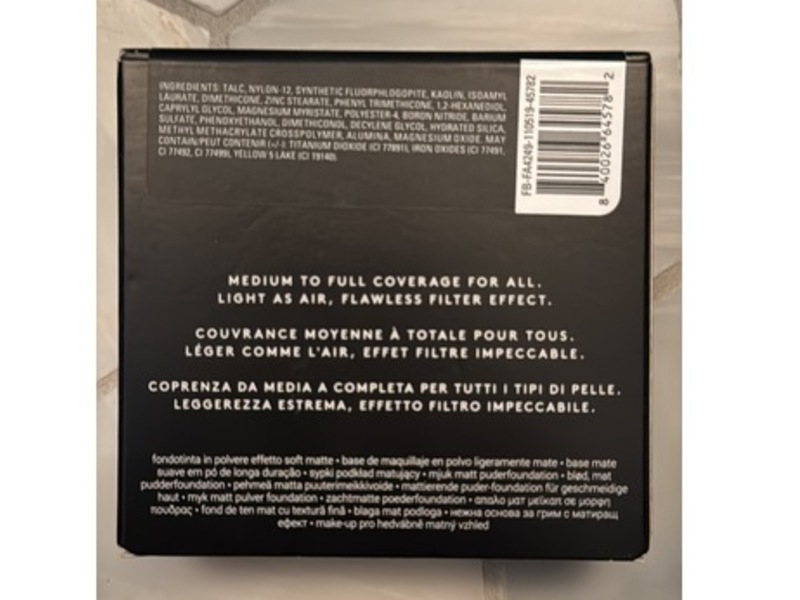 Fenty Beauty Pro Filt’r Soft Matte Powder Foundation, 160, 0.32 oz/9.1 g