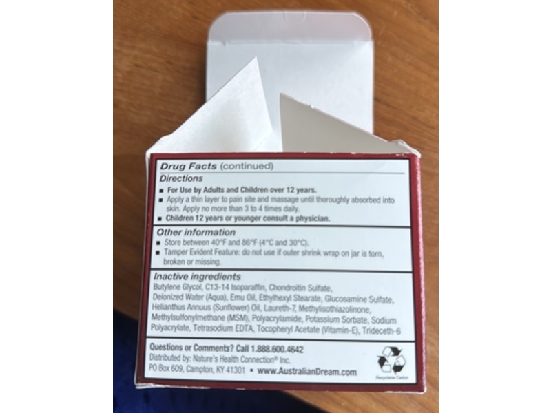 Australian Dream Arthritis Pain Relief Cream, 9 fl oz/266 g