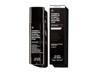 Allies of Skin Founder's Essence 56 Ellagic & P.A.D. Light Reflecting Fluid, 3.4 fl oz/100 mL