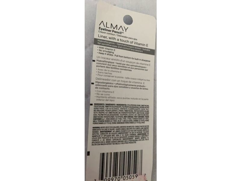 Almay Eyeliner Pencil, 210 Black Amethyst, 0.009 oz / 0.27 g