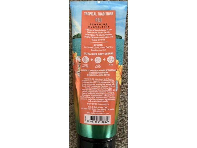Bath & Body Works Fiji Body Cream, Sunshine Guava-Tini, Ultra Shea, 8 oz/226 g