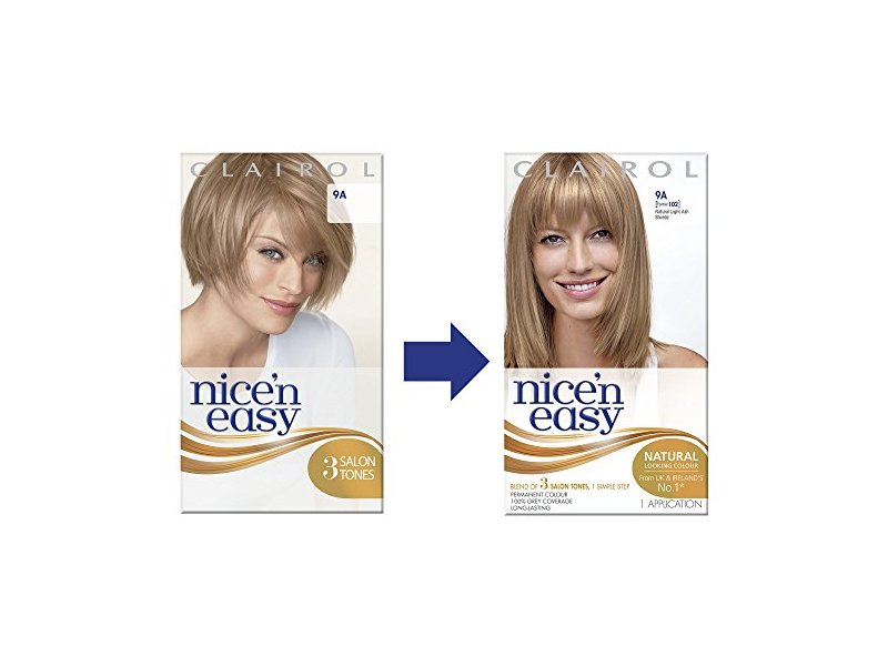 Clairol Nice 'n Easy Permanent Hair Color, 9A Light Ash Blonde