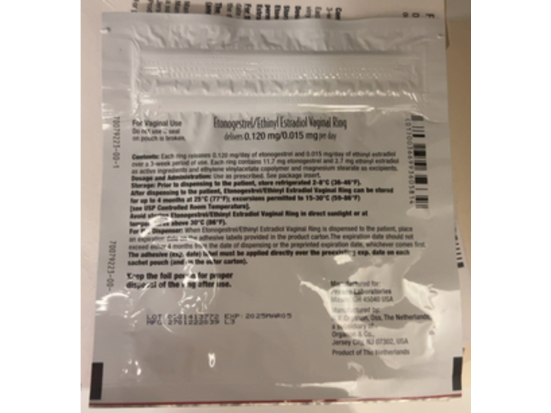 Ethinyl Estradiol Vaginal Ring, 0.120 mg/0.015 mg per day, 1 Count, Prasco (RX)