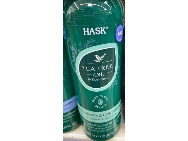 Hask Tea Tree Oil And Rosemary, Scalp Care Conditioner, 12 fl oz / 355 ml