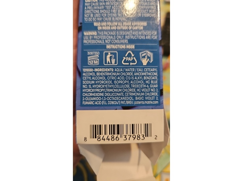 Matrix Semi Socolor Cult, Retro Blue, 4 fl oz/118 mL