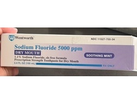 Sodium Fluoride 5000 ppm, Soothing Mint, 3.4 fl oz/100 mL, Wenthworth (Rx) - thumbnail 2