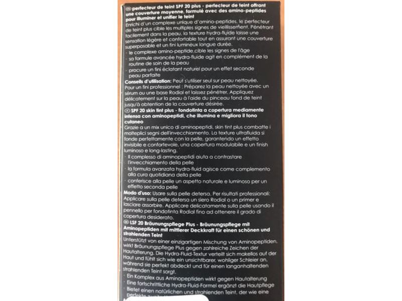 Rodial Skin Tint, SPF 20, 01 Capri (Light), 1.35 fl oz/40 mL