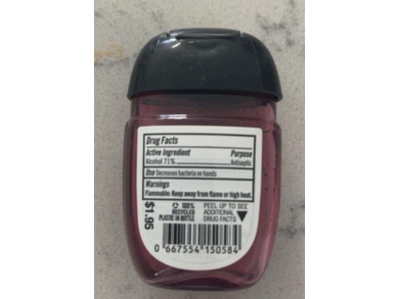 Bath & Body Works Anti-Bacterial Hand Gel, Watermelon Lemonade, 1 fl oz/29 mL