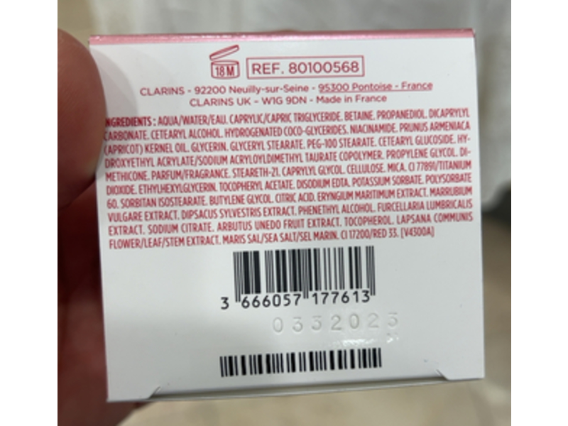 Clarins Paris Line-Smoothing Day Cream, Niacinamide + Sea Holly Extract, 1.7 oz/50 mL