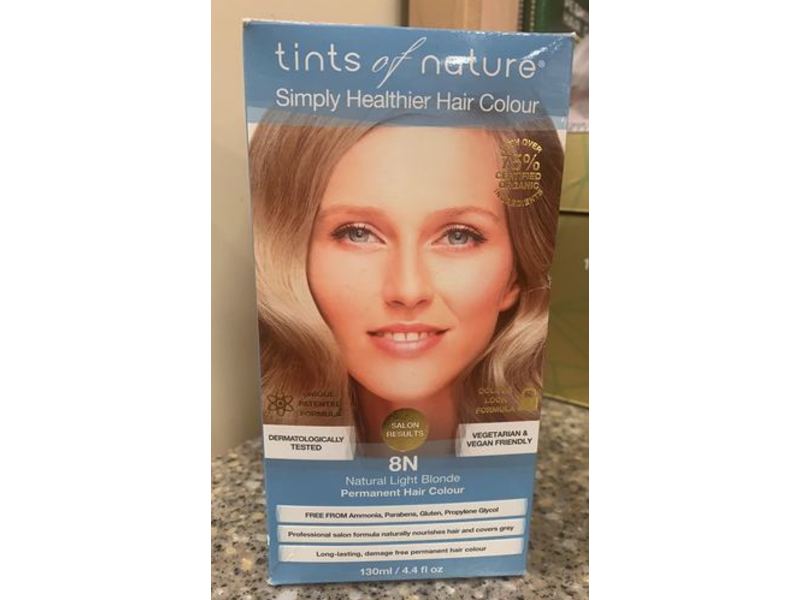 Tints Of Nature Permanent Hair Color, 8N Natural Light Blonde, 4.4 fl oz/130 mL