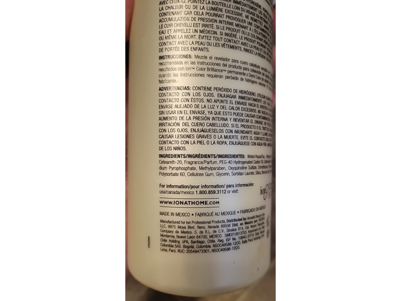 ion Sensitive Scalp Creme Developer, 10 Vol, 32 fl oz/946 mL