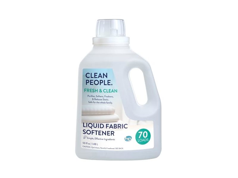The Clean People Liquid Fabric Softener, Fresh & Clean, 70 Loads, 50 fl oz/1.48 L
