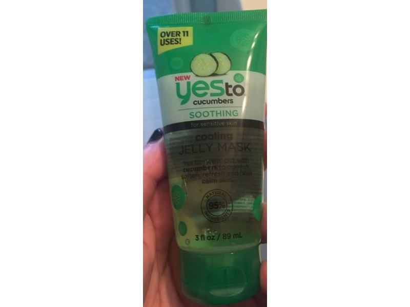 Yes To Soothing Cooling Jelly Mask, Cucumbers, 3 fl oz/89 mL