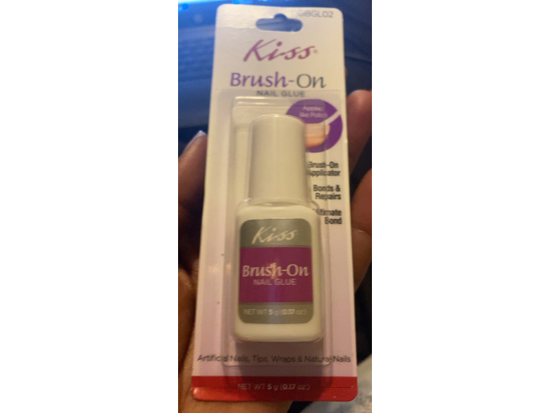 Kiss Brush-On Nail Glue, 0.17 fl oz/5 g