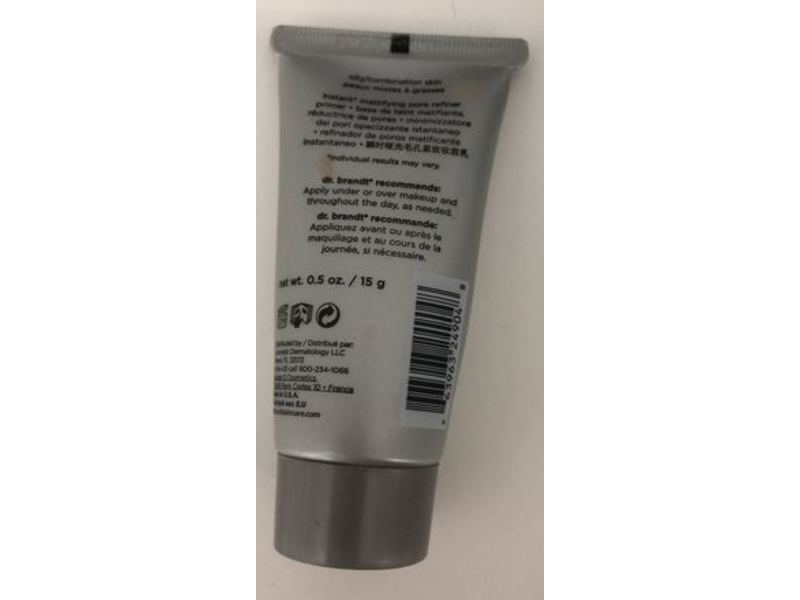 Dr. Brandt Pores No More, Pore Refiner Primer, 0.5 oz/15 g