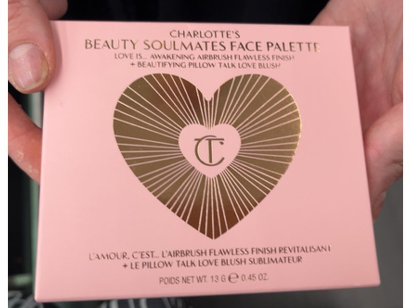 Charlotte Tilbury Pillow Talk Beaty Soulmates Face Palette, Flawless Pink, 0.45 oz/ 0.13 g