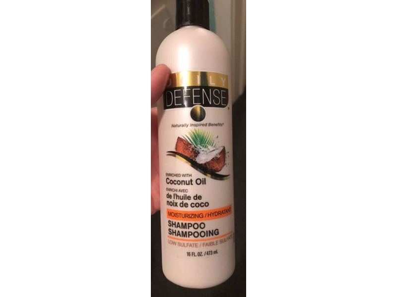 Daily Defense Moisturizing Shampoo, Coconut Oil, 16 fl oz/473 mL
