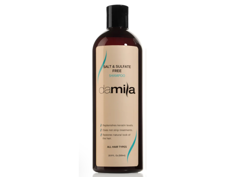 Damila Salt & Sulfate Free Shampoo, 16.9 fl oz/500 mL