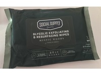 Social Supply Goods Co Glycolic Exfoliating & Resurfacing Wipes, 30 Count - thumbnail 1