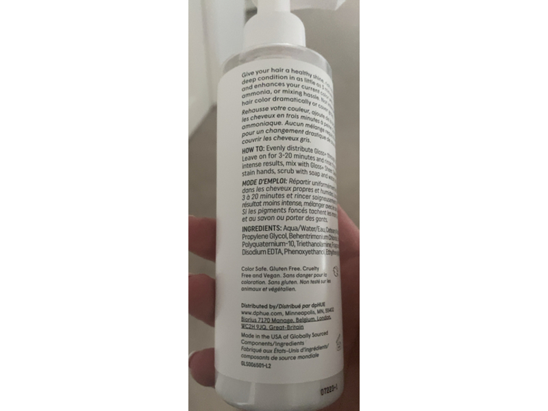 dpHue Gloss+ Semi Permanent Hair Color, Sheer, 6.5 fl oz/192 mL